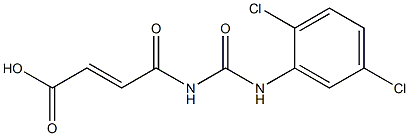 4-{[(2,5-dichlorophenyl)carbamoyl]amino}-4-oxobut-2-enoic acid Structure