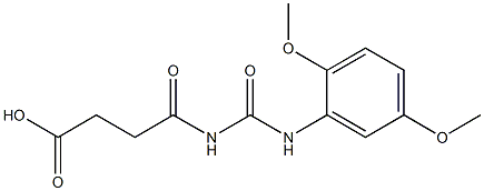 4-{[(2,5-dimethoxyphenyl)carbamoyl]amino}-4-oxobutanoic acid Structure