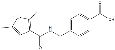 4-{[(2,5-dimethylfuran-3-yl)formamido]methyl}benzoic acid Structure