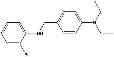 4-{[(2-bromophenyl)amino]methyl}-N,N-diethylaniline 구조식 이미지