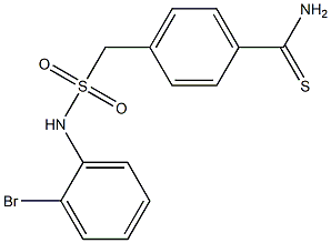 4-{[(2-bromophenyl)sulfamoyl]methyl}benzene-1-carbothioamide 구조식 이미지