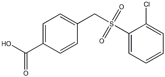 4-{[(2-chlorobenzene)sulfonyl]methyl}benzoic acid 구조식 이미지