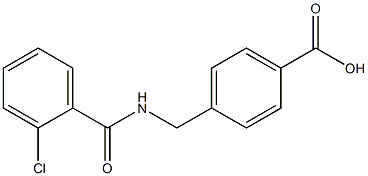 4-{[(2-chlorophenyl)formamido]methyl}benzoic acid Structure