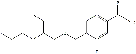 4-{[(2-ethylhexyl)oxy]methyl}-3-fluorobenzene-1-carbothioamide Structure