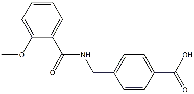 4-{[(2-methoxyphenyl)formamido]methyl}benzoic acid 구조식 이미지