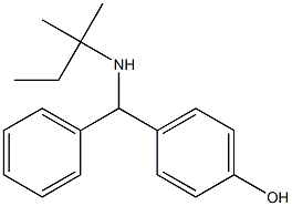 4-{[(2-methylbutan-2-yl)amino](phenyl)methyl}phenol 구조식 이미지