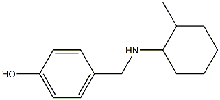 4-{[(2-methylcyclohexyl)amino]methyl}phenol Structure