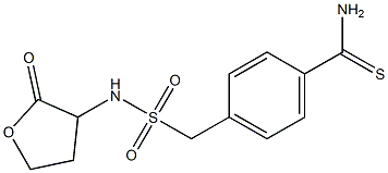 4-{[(2-oxooxolan-3-yl)sulfamoyl]methyl}benzene-1-carbothioamide 구조식 이미지