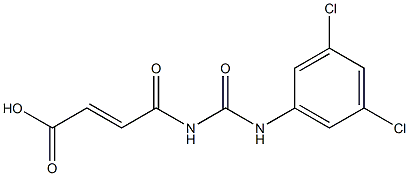 4-{[(3,5-dichlorophenyl)carbamoyl]amino}-4-oxobut-2-enoic acid 구조식 이미지