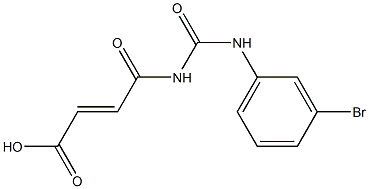 4-{[(3-bromophenyl)carbamoyl]amino}-4-oxobut-2-enoic acid 구조식 이미지