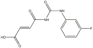 4-{[(3-fluorophenyl)carbamoyl]amino}-4-oxobut-2-enoic acid Structure