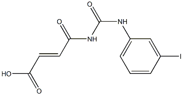 4-{[(3-iodophenyl)carbamoyl]amino}-4-oxobut-2-enoic acid 구조식 이미지