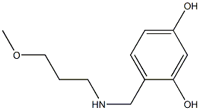 4-{[(3-methoxypropyl)amino]methyl}benzene-1,3-diol 구조식 이미지