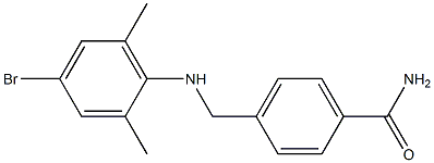 4-{[(4-bromo-2,6-dimethylphenyl)amino]methyl}benzamide Structure