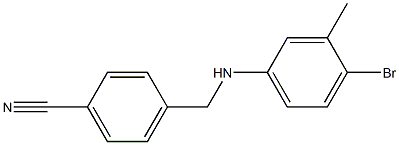 4-{[(4-bromo-3-methylphenyl)amino]methyl}benzonitrile 구조식 이미지