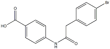 4-{[(4-bromophenyl)acetyl]amino}benzoic acid Structure