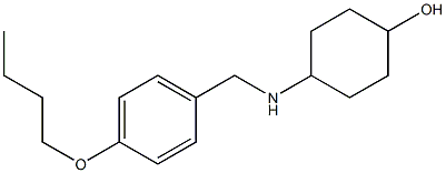 4-{[(4-butoxyphenyl)methyl]amino}cyclohexan-1-ol Structure