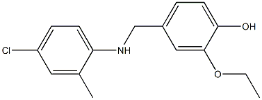 4-{[(4-chloro-2-methylphenyl)amino]methyl}-2-ethoxyphenol Structure