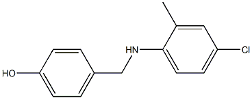 4-{[(4-chloro-2-methylphenyl)amino]methyl}phenol 구조식 이미지