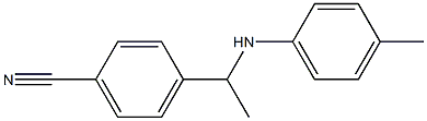 4-{1-[(4-methylphenyl)amino]ethyl}benzonitrile Structure