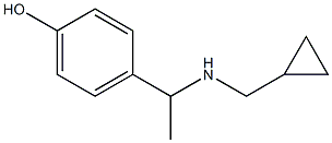 4-{1-[(cyclopropylmethyl)amino]ethyl}phenol 구조식 이미지
