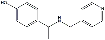 4-{1-[(pyridin-4-ylmethyl)amino]ethyl}phenol 구조식 이미지