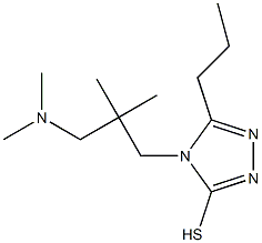 4-{2-[(dimethylamino)methyl]-2-methylpropyl}-5-propyl-4H-1,2,4-triazole-3-thiol Structure