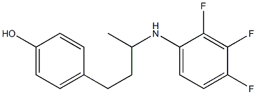 4-{3-[(2,3,4-trifluorophenyl)amino]butyl}phenol 구조식 이미지