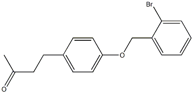 4-{4-[(2-bromobenzyl)oxy]phenyl}butan-2-one Structure