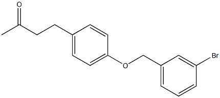 4-{4-[(3-bromobenzyl)oxy]phenyl}butan-2-one 구조식 이미지