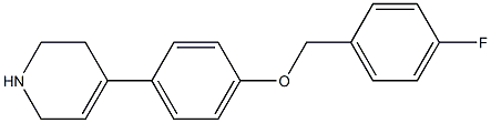 4-{4-[(4-fluorophenyl)methoxy]phenyl}-1,2,3,6-tetrahydropyridine Structure