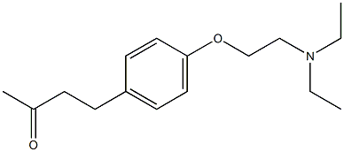 4-{4-[2-(diethylamino)ethoxy]phenyl}butan-2-one 구조식 이미지