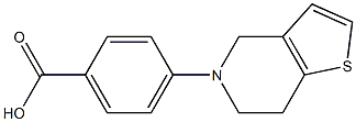 4-{4H,5H,6H,7H-thieno[3,2-c]pyridin-5-yl}benzoic acid Structure