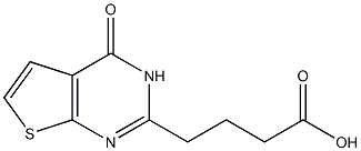 4-{4-oxo-3H,4H-thieno[2,3-d]pyrimidin-2-yl}butanoic acid 구조식 이미지