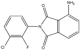 4-amino-2-(3-chloro-2-fluorophenyl)-2,3-dihydro-1H-isoindole-1,3-dione 구조식 이미지