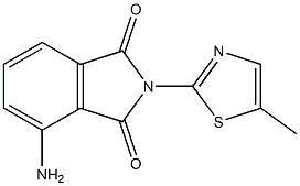 4-amino-2-(5-methyl-1,3-thiazol-2-yl)-2,3-dihydro-1H-isoindole-1,3-dione 구조식 이미지