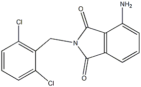 4-amino-2-[(2,6-dichlorophenyl)methyl]-2,3-dihydro-1H-isoindole-1,3-dione Structure