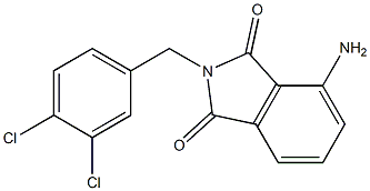 4-amino-2-[(3,4-dichlorophenyl)methyl]-2,3-dihydro-1H-isoindole-1,3-dione Structure
