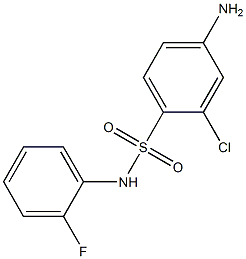 4-amino-2-chloro-N-(2-fluorophenyl)benzene-1-sulfonamide Structure
