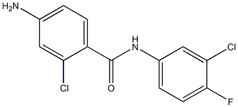 4-amino-2-chloro-N-(3-chloro-4-fluorophenyl)benzamide Structure