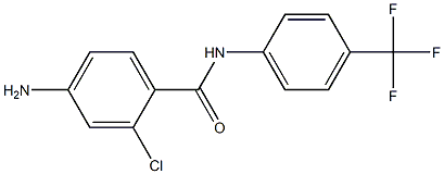 4-amino-2-chloro-N-[4-(trifluoromethyl)phenyl]benzamide Structure