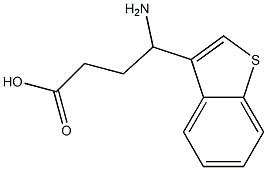 4-amino-4-(1-benzothiophen-3-yl)butanoic acid 구조식 이미지