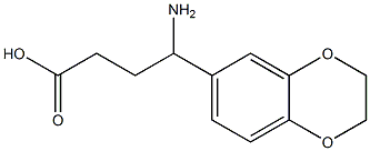 4-amino-4-(2,3-dihydro-1,4-benzodioxin-6-yl)butanoic acid 구조식 이미지