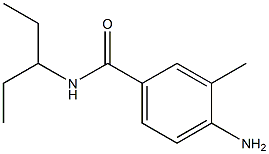 4-amino-N-(1-ethylpropyl)-3-methylbenzamide Structure