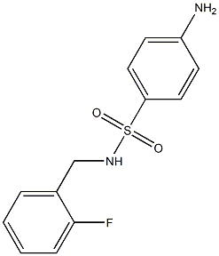 4-amino-N-(2-fluorobenzyl)benzenesulfonamide 구조식 이미지