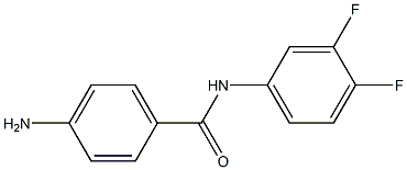 4-amino-N-(3,4-difluorophenyl)benzamide 구조식 이미지