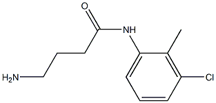 4-amino-N-(3-chloro-2-methylphenyl)butanamide 구조식 이미지