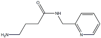 4-amino-N-(pyridin-2-ylmethyl)butanamide Structure