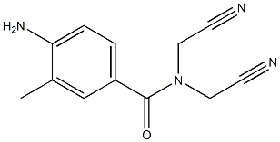 4-amino-N,N-bis(cyanomethyl)-3-methylbenzamide Structure