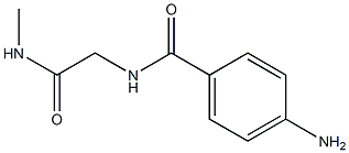 4-amino-N-[2-(methylamino)-2-oxoethyl]benzamide 구조식 이미지